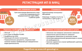 Можно ли оформить ип в мфц